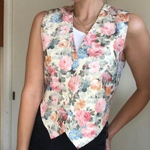 Ann Taylor vintage 90s floral vest. Size S. barely worn!